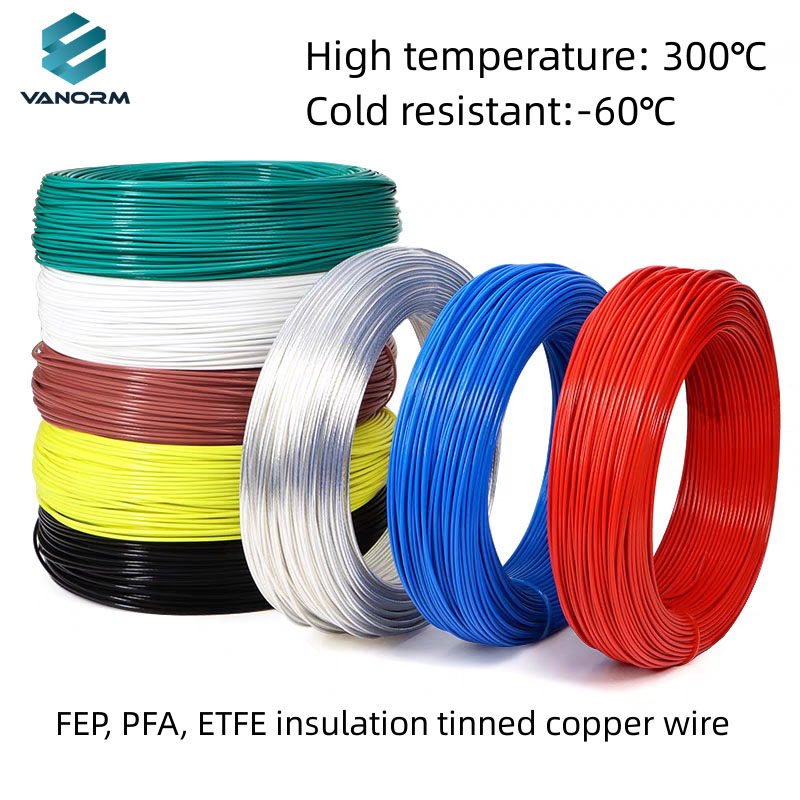 250 Degree 600V PTFE PFA FEP ETFE Insulated High Temperature Wire Electrical Cable - Bild 4