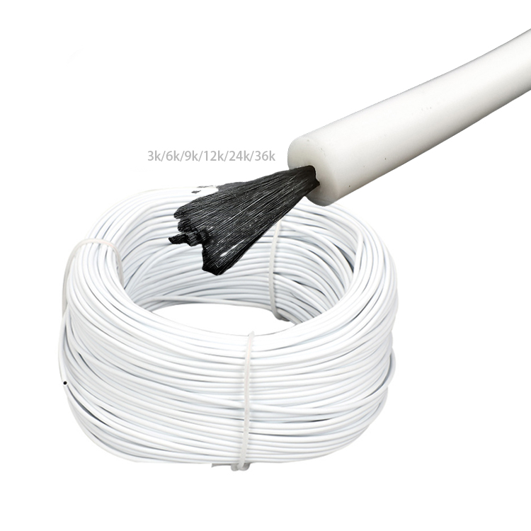 12k 33ohm 24k Flexible Resistance Carbon Fiber Heating Cable Warm Floor Wire for Under Floor Heating System - Image 6