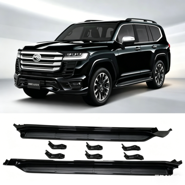 Car Foot Step for Land Cruiser LC300 J300 2021-2024 Black Footrests Side Pedals