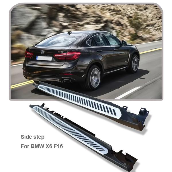 Side Steps New Running Boards Replacement for 2015-2019 BMW X6 F16 Black 2PCS Side Step Bars for Retrofit/Upgrade