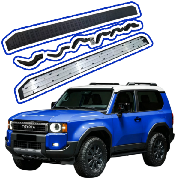 OE Style Aluminum Alloy Side Step Running Board Anti-Slip Foot Pedal Nerf Bar Custom Fit Prado LC250 2024 2025 SUV
