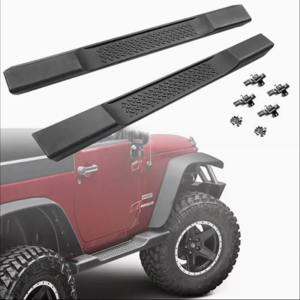 New for 2007-2018 for Wrang Ler JK 2 Door Side Steps Nerf Bar Running Board Black 1 Year Warranty