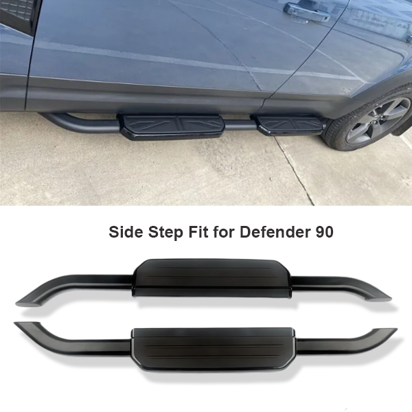 High Quality Running Board Side Step Fit for Land Rover Defender 90 2020-2024 L663 2door Pedal Rail
