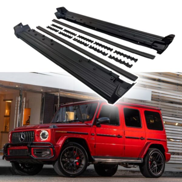 Black Running Boards Side Steps Nerf Bars Protector for Mercedes Benz G500 G63 W464 2019-2024 Car Exterior Accessories