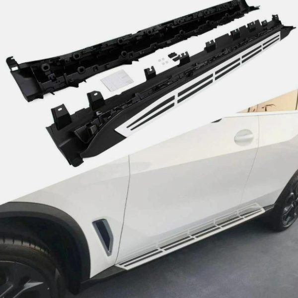 Running Boards Side Steps Nerf Bars Protector Bar Black 1 Year Warranty for X5 G05 2019-2024