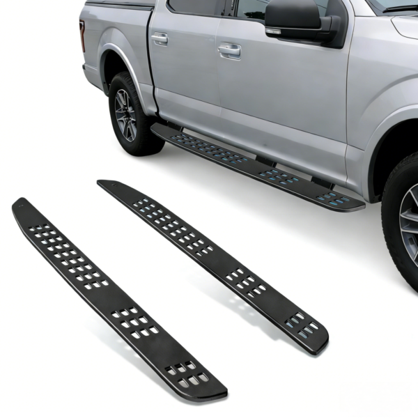 FOR 15-22 for F150 CREW CAB PAIR 7.25" RAPTOR STYLE SIDE STEP BAR RUNNING BOARD NEW 1-Year Warranty