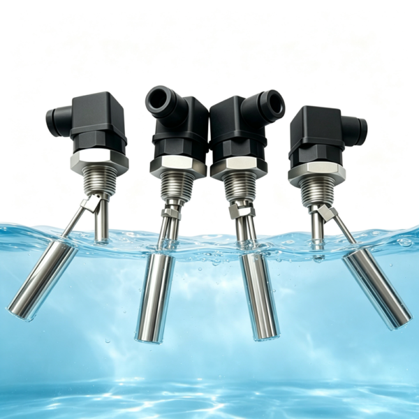 Stainless Steel 304 1/2" Duckbill Side-mounted Float Switch Liquid Level Switch Water Liquid Level Sensor with Hirschmann