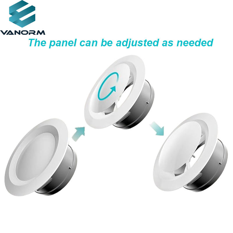 Modern White ABS Plastic Air Conditioning Vent Cover for Outdoor Office Basement Rounded Fresh Air System Exhaust HVAC Systems - Imagen 4
