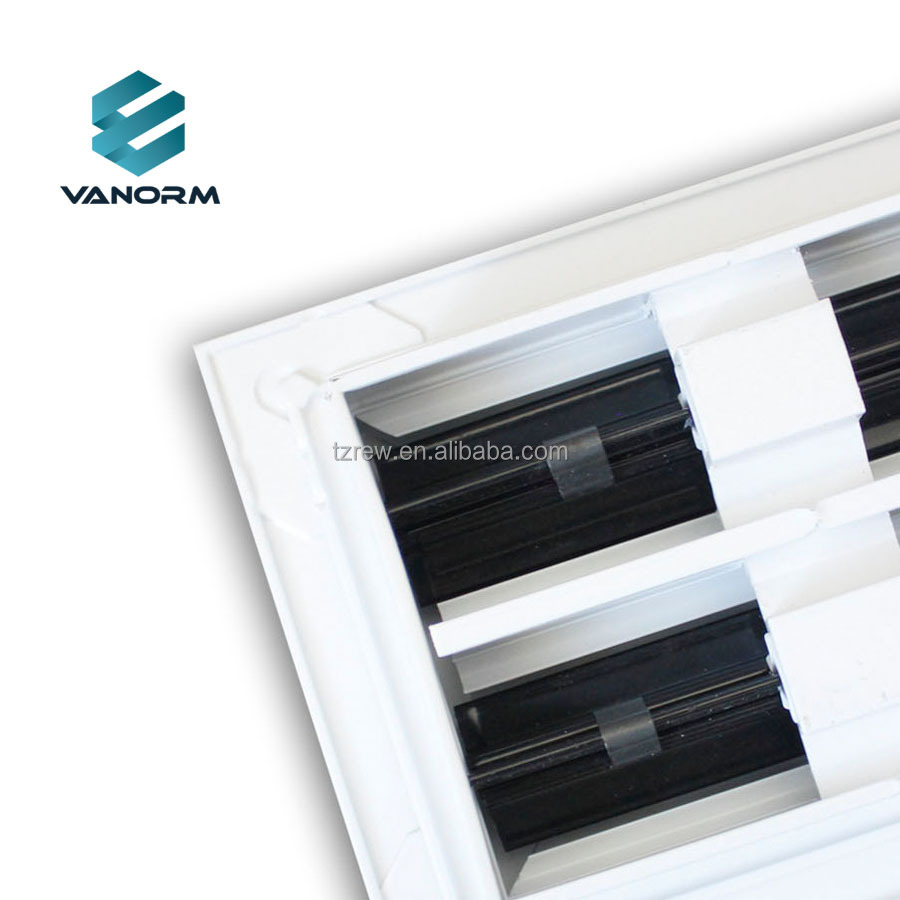 10x4 ฝาครอบช่องระบายอากาศแบบโมเดิร์น - ช่องระบายอากาศอลูมิเนียมสีขาวตกแต่ง- เครื่องทำความร้อนและความเย็นลงทะเบียนตะแกรงสำหรับเพดาน, ผนัง & พื้น - ภาพ 5