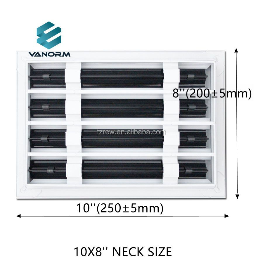 VANORM 10x8 Modern AC Vent Cover 4 Slots Linear Air Vent - Image 4