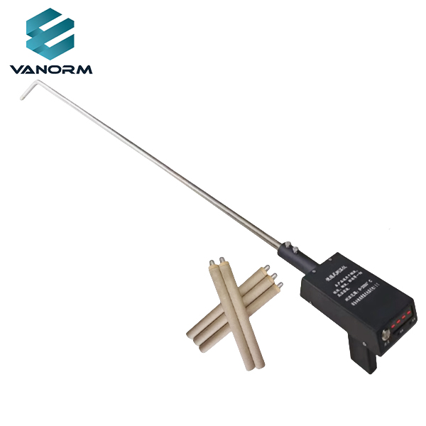 Portable Melting Temperature Measuring Instrument Molten Steel and Iron Water Thermocouple Temperature Measuring Gun W330